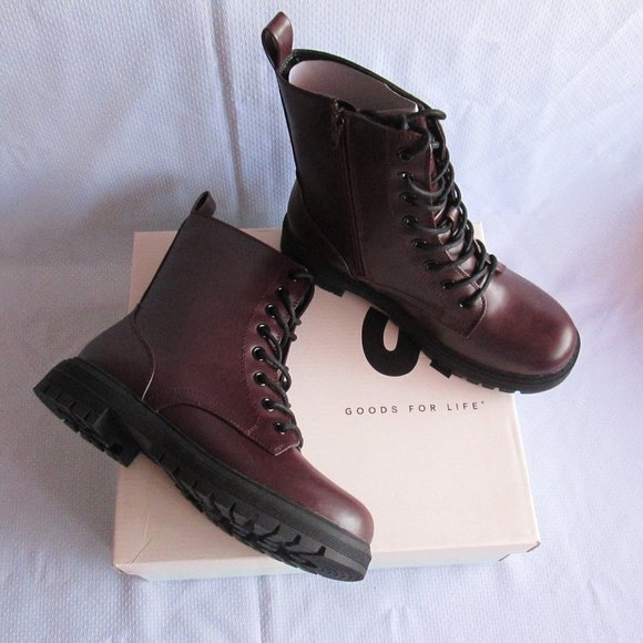 SO REINDEER BROWN COMBAT BOOTS SIZE 7 - Picture 11 of 14